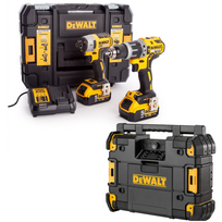 DCK266P2T + DWST1-81079 DeWALT 18V smūginis suktuvas + suktuvas-gręžtuvas + DWST1-81079 DeWALT TSTAK radijo imtuvas (2x5.0 Ah)