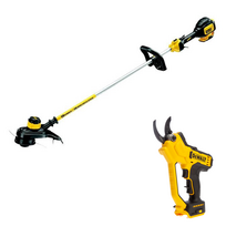 DCMPP568N DeWALT 18V akumuliatorinis sekatorius + DCM561PB 18V žoliapjovė – trimeris