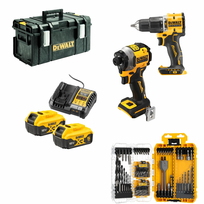 DCK100YP2 DeWALT 18V XR suktuvas – smūginis gręžtuvas (2x5.0 Ah)