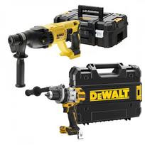 DCD1007NT DeWALT 18V suktuvas - smūginis gręžtuvas + DCH133NT 18V SDS-Plus perforatorius
