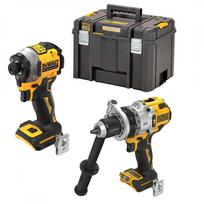 DCD1007N DeWALT 18V suktuvas - smūginis gręžtuvas + DCF850N 18V smūginis suktuvas + DWST83346-1 TSTAK 2.0 įrankių dėžė