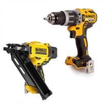 DCN930N DeWALT 18V akumuliatorinė viniakalė + DCD796N 18V suktuvas – smūginis gręžtuvas