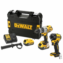 DCD996P2 DeWALT 18V suktuvas - smūginis gręžtuvas (2x5.0 Ah) + DCF870N 18V smūginis suktuvas