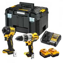 DCK2203P2T DeWALT suktuvo – smūginio gręžtuvo ir hidraulinio smūginio suktuvo rinkinys (2x5.0 Ah)