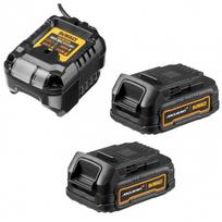 DCB1102ME2G DeWALT McLaren Edition 18V Powerstack akumuliatorių ir kroviklio rinkinys (2x1.7 Ah)
