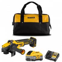 DCG409W1C DeWALT 18V FLEXVOLT Advantage kampinis šlifuoklis ir minkštas krepšys (1x8.0 Ah)