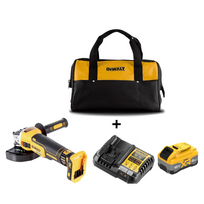 DCG405W1C DeWALT 18V kampinis šlifuoklis ir minkštas krepšys (1x8.0 Ah)