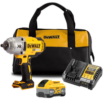 DCF899W1C DeWALT 18V smūginis veržliasukis 1/2" ir minkštas krepšys (1x8.0 Ah)