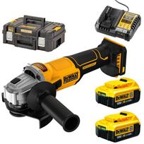 DCG407M2T DeWALT 18V kampinis šlifuoklis 125 mm (2x4.0 Ah)