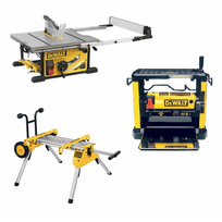 DeWALT DW733 + DWE7492 + DE7400 rinkinys medžio meistrams