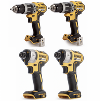 2xDCD796N DeWALT 18V suktuvai – smūginiai gręžtuvai + 2xDCF887N DeWALT 18V XR Li-Ion smūginiai suktuvai