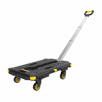 SXWT-PC532-SP Stanley plastikinio pagrindo sulankstomas vežimėlis su aliuminio rankena 137 kg