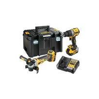 DCK2026P2T DeWALT 18V kampinio šlifuoklio ir suktuvo-smūginio gręžtuvo rinkinys (2x5.0 Ah)