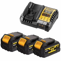 DCB1104P3G DeWALT 18V akumuliatorių ir kroviklio rinkinys (3x5.0 Ah)