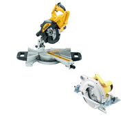 DWS774 DeWALT 216 mm skersinio pjovimo staklės 1400W + D23700 DeWALT 86 mm diskinis pjūklas