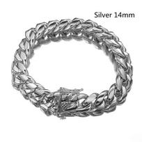 Aukso spalvos/Rožinio aukso nerūdijančio plieno grandinėlės apyrankė-bangle 7-11 colių vyrams, moterims 8/10/12/14/16/18 mm 7inch bracelet