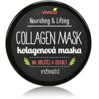 Vivaco Nourishing & Lifting Collagen Mask maitinanti veido kaukė - 100 ml.