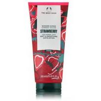 The Body Shop Strawberry Shower Scrub minkštinantis ir glotninantis kūno šveitiklis - 200 ml.