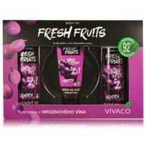 Vivaco Grape Wine rinkinys kūnui (dušo gelis 250 ml. + kūno losjonas 250 ml. + rankų kremas 100 ml.) - 1 vnt.