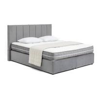 Pilkos spalvos spyruoklinė lova 160x200 cm Olia Bold Line – Bonami Selection