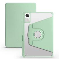 Dėklas Redmi Pad SE 11 colių 360° besisukantis akrilinis skaidrus kietas planšetinio kompiuterio viršelis skirtas Funda redmi pad se viršeliui su pieštuko laikikliu Redmi Pad SE 11 inch rožinė