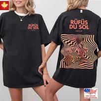 Nauji rūbai Rufus Du Sol Įkvėpk Iškvėpk Turo 2025 Marškinėliai Albumo Grafika Muzika Unisex Marškinėliai XXXXL