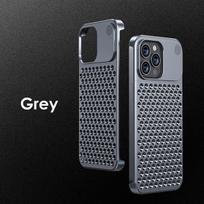 Metalinis šilumą išsklaidantis telefono dėklas, skirtas iPhone 15 13 12 14 Pro Max 14 Plus vėsinantis kvapas be apvado tuščiaviduris aliuminio smūgiams atsparus dangtelis For Iphone 14 sidabras