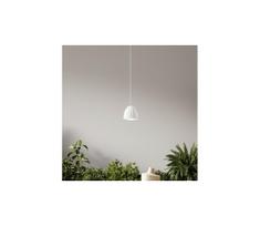 Ondaluce - Pakabinamas šviestuvas ant laido CONCRETE 1xGU10/7,5W/230V skersm. 10,5 cm betonas/balta