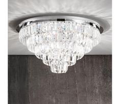 Ondaluce - Krištolinis lubinis šviestuvas CASTLE 12xG9/7W/230V skersmuo 60 cm blizgus chromas