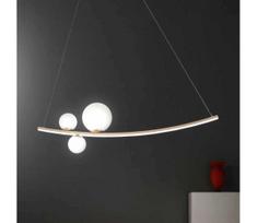 Ondaluce - Dimeriuojama LED liustra ant troselio ALTALENA LED/48W/230V auksinė/balta