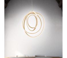 Ondaluce - reguliuojama LED pakabinama liustra su laidu GOLDEN LED/50W/230V skersmuo 50 cm auksinė