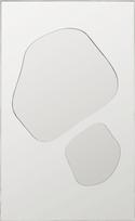 Ferm Living Sieninis veidrodis Folia 82 cm, sidabrinis