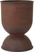 Ferm Living Vazono dangtis Hourglass S, rūdžių spalvos