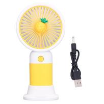 Mini rankinis ventiliatorius animacinio dizaino, stipraus vėjo, įkraunamas USB, mini nešiojamas ventiliatorius kelionėms, biurui