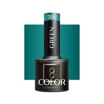 OCHO NAILS hibridinis nagų lakas Green 706, 5 g