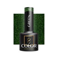 OCHO NAILS hibridinis nagų lakas Green 711, 5 g
