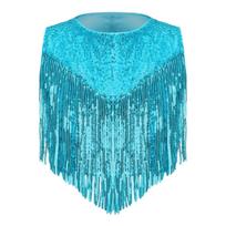 Mergaičių 70-ųjų diskotekos kostiumas Blizgantys blizgučiai Apvali apykaklė Metalinio blizgesio Berankovis viršus 5-6 Years auksas