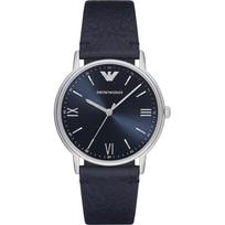 Emporio Armani Mėlynas Odinis Vyriškas Kvarcinis Laikrodis AR11012 mėlyna