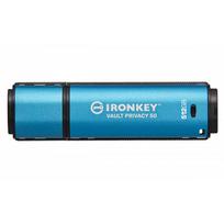 Kingston Ironkey Vault Privacy 50/512GB/USB 3.2/USB-A/Blue | 20551627150 | 740617338836
