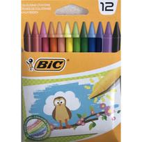 BIC vaškinės kreidelės, 12 vnt