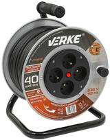 Ilgintuvas su rite įrankių prijungimui 40m 3x1.5mm² 4 lizdai V70016 VERKE