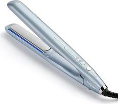 "BaByliss Hydro Fusion" plaukų tiesintuvai - dvigubų jonų technologija, antifrizo efektas, 5 temperatūros nustatymai, greitas įkaitimas, automatinis išsijungimas - mėlyni, ST573E
