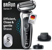 "Braun Series 7" elektrinis skustuvas 360° Flex su "EasyClick Precision Trimmer", vyriškas skustuvas su priedu, drėgnas ir sausas, pagamintas Vokietijoje, 71-S4200cs, sidabrinės spalvos