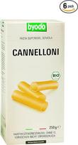 "Byodo Cannelloni" 6 vnt. ekologiškų kietųjų kviečių manų kruopų makaronų iš Italijos, "Al Dente" kąsnio, tradiciškai susukti, nereikia iš anksto virti, ekologiška popierinė pakuotė