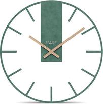 "Cander Berlin Juvira XXL Vintage sieninis laikrodis Tylus 40 cm MDF medinės rankos be tykojimo garsų Didelis modernus žalias Gyvenamasis kambarys Virtuvė
