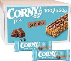 "Corny Free" šokoladinis batonėlis | Be pridėtinio cukraus | 67 kcal viename batonėlyje | 100 vnt. birių užkandžių | Užkandis susitikimui, ekskursijai | 100 x 20 g