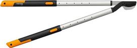 "Fiskars" 112500 "SmartFit Bypass" teleskopinės žirklės šviežiai medienai kirpti, nepridegančios, grūdinto tikslaus plieno, rankenos ilgis nuo 66 iki 90 cm, L86, juodos / oranžinės spalvos