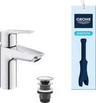 "Grohe Quickfix Start" vonios maišytuvas | S dydžio vieno slankiojo praustuvo maišytuvas | Chromas su montavimo įrankiu | 23550002