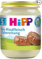 "HiPP" ekologiškos jautienos pusgaminiai, 6 vnt. (6 x 125 g)