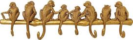 "Kare Monkey Design" sieninis drabužių stovas su 8 kabliukais 22 x 70 x 6 cm (V x Š x G) Auksinis
